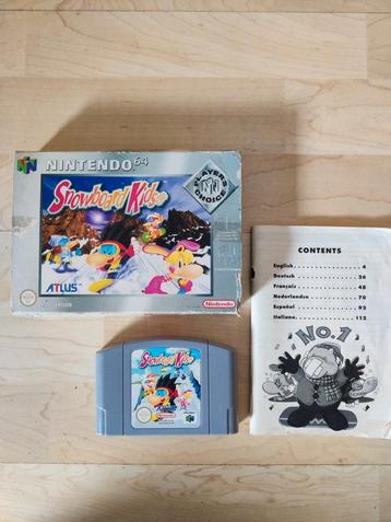 Snowboard kids Nintendo 64 compleet  beschikbaar voor biedingen