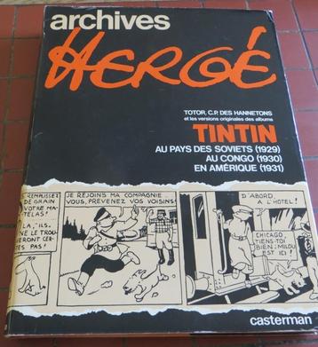 * Archives HERGE t. 1 (Totor, Soviet, Congo, Amérique) Ed. C