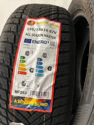 Set nieuwe banden Minerva All Season Master 195/55 R16 beschikbaar voor biedingen