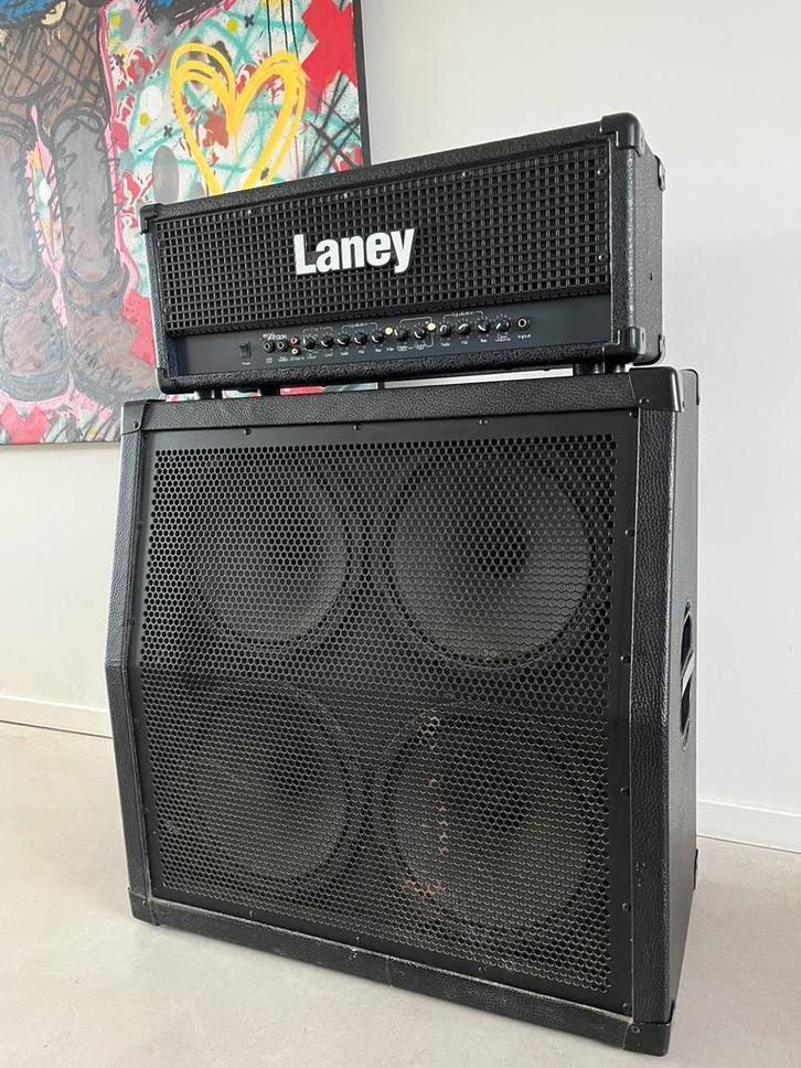 Laney MXD120H + Rockson 4x12 gitaarstack – 120W, Muziek en Instrumenten, Versterkers | Bas en Gitaar, Zo goed als nieuw, Ophalen of Verzenden