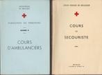 CURSUSSEN VOOR EERSTE HULP EN AMBULANCE (Rode Kruis) 2 vol., Boeken, Ophalen of Verzenden, Zo goed als nieuw, CROIX ROUGE