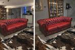 Magnifique canapé Chesterfield 3 places en cuir véritable, Maison & Meubles, Canapés | Salons, Enlèvement ou Envoi, Utilisé, Cuir