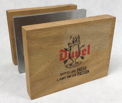 Duvel brouwerij Moortgat bierkaarthouder, Verzamelen, Biermerken, Zo goed als nieuw, Ophalen of Verzenden
