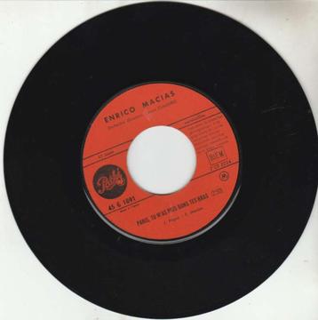 single Enrico Macias - Paris, tu m’as pris dans tes bras beschikbaar voor biedingen