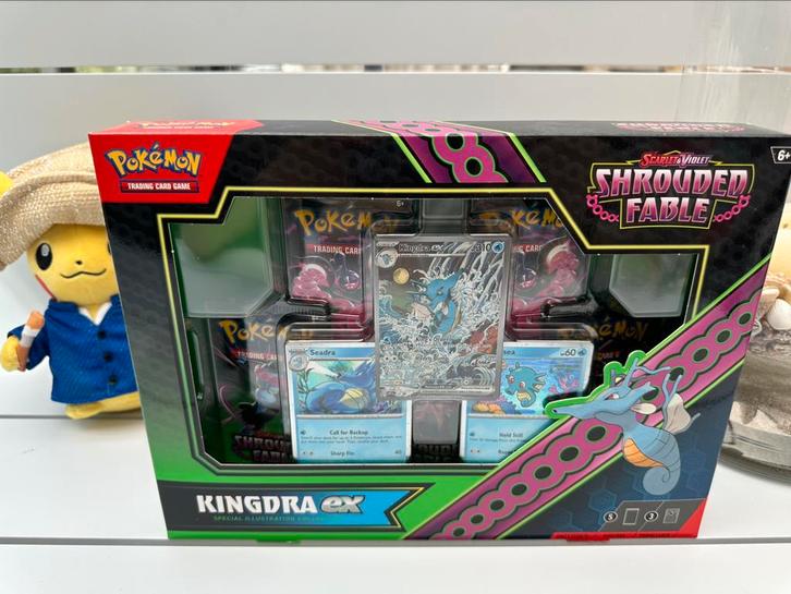 Shrouded Fable: Kingdra ex Special Illustration Collection, Hobby en Vrije tijd, Verzamelkaartspellen | Pokémon, Zo goed als nieuw