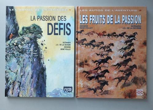 Bd Les autos de l'aventure de René Follet série complète, Boeken, Stripverhalen, Zo goed als nieuw, Meerdere stripboeken, Ophalen of Verzenden