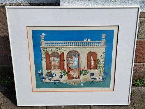 lithographie signe j p lorand, Antiek en Kunst, Kunst | Litho's en Zeefdrukken, Ophalen of Verzenden