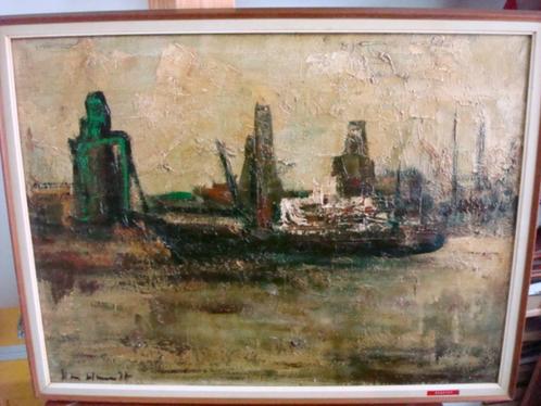 COR VAN HOUDT ZOMER OP DE RIVIER DE SCHELDE, Antiek en Kunst, Kunst | Schilderijen | Klassiek, Ophalen