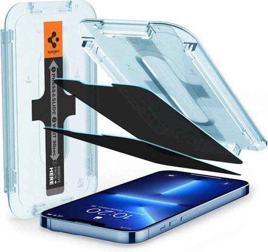 Spigen EZ Fit Glass.tR iPhone 13 en 13 Pro Privacy Glass, Telecommunicatie, Mobiele telefoons | Hoesjes en Screenprotectors | Samsung