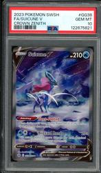 Suicune V PSA 10 - GG38/GG70 - Sword & Shield - Crown Zenith, Ophalen of Verzenden, Zo goed als nieuw, Losse kaart