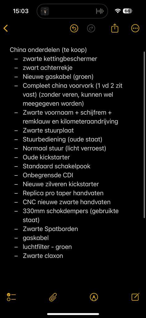Dax onderdelen - china, Fietsen en Brommers, Brommeronderdelen | Algemeen, Zo goed als nieuw, Overige typen, Ophalen of Verzenden