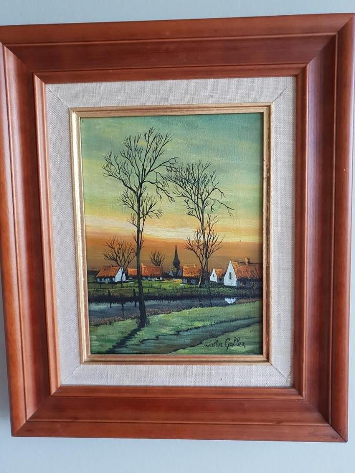 schilderijen van Walter Gallez, Antiek en Kunst, Kunst | Schilderijen | Klassiek, Ophalen of Verzenden