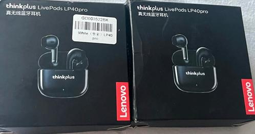 Nieuw! Lenovo thinkplus earbuds LP40pro draadloze oortjes, Audio, Tv en Foto, Hoofdtelefoons, Nieuw, Op oor (supra aural), Bluetooth