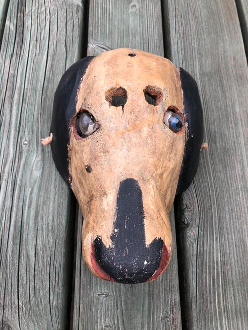 Oud Guatemalaans Hondenmasker, Antiek en Kunst, Antiek | Overige Antiek, Ophalen of Verzenden
