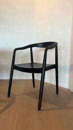 Design stoel in zwartbeborstelde eik, Huis en Inrichting, Ophalen, Zo goed als nieuw, Zwart