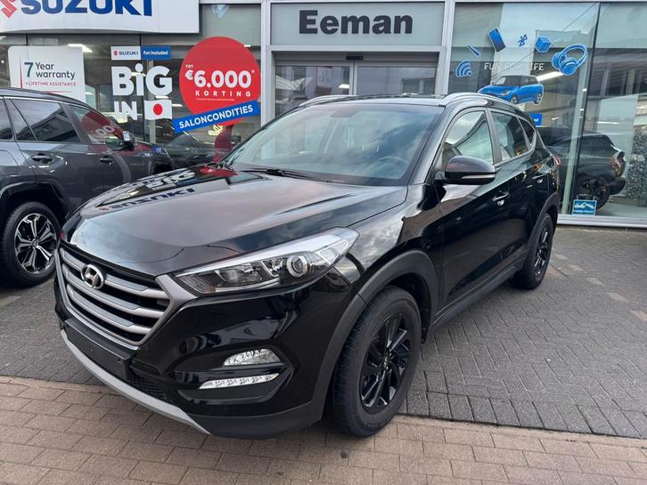 Hyundai tucson 1.6 benzine - nieuwe staat - leder - gps, Auto's, Hyundai, Bedrijf, Te koop, Tucson, ABS, Achteruitrijcamera, Airbags