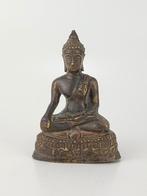 Antieke bronzen boeddha, Ophalen of Verzenden