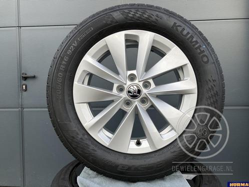 16 inch Skoda Kamiq Velgen + Banden NIEUW Origineel 5x100, Auto-onderdelen, Banden en Velgen, Banden en Velgen, Zomerbanden, 16 inch