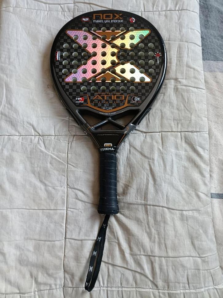 Nox AT 10 Genius 12k Carbon Augustin Tapia, Sport en Fitness, Padel, Zo goed als nieuw, Padelracket, Ophalen of Verzenden