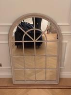 Grand miroir arche style fenêtre en bois vieilli, Enlèvement ou Envoi, Comme neuf, 150 à 200 cm, 100 à 125 cm