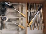 Bestekset 12 personen met koffer, Ophalen, Zo goed als nieuw, Inox of Chroom, Bestekset