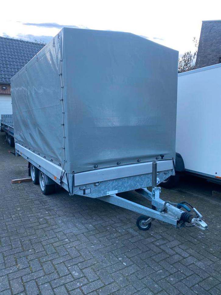 Hapert aanhangwagen met huif 4x1,80x1,80 2700kg z g a n, Auto diversen, Aanhangers en Bagagewagens, Zo goed als nieuw, Ophalen