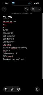 70cc blok te ruil, Vélos & Vélomoteurs, Enlèvement, Zip