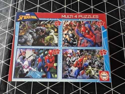 4 puzzels - Marvel Spiderman - 50 -80 -100 -150 stuks, Kinderen en Baby's, Speelgoed | Kinderpuzzels, Ophalen of Verzenden