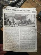 Modèle Horse-Drawn Supply Wagon Esci 1/35ème, 1:35 à 1:50, Diorama, Utilisé, Enlèvement ou Envoi