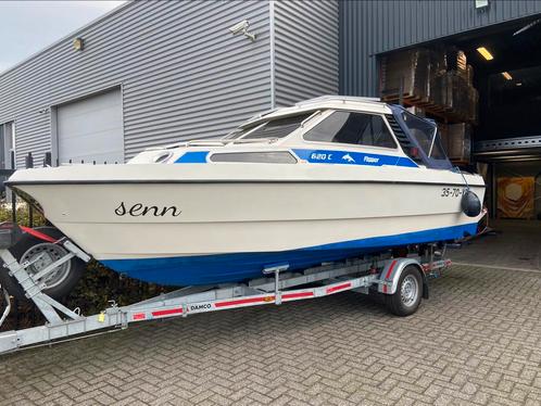 Zeer mooie flipper 620 C motorboot inclusief damco trailer., Sports nautiques & Bateaux, Bateaux à moteur & Yachts à moteur, Comme neuf