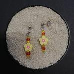 Boucles d'oreilles clous fleur et rocailles, Bijoux, Sacs & Beauté, Boucles d'oreilles, Argent, Neuf, Puces ou Clous, Jaune