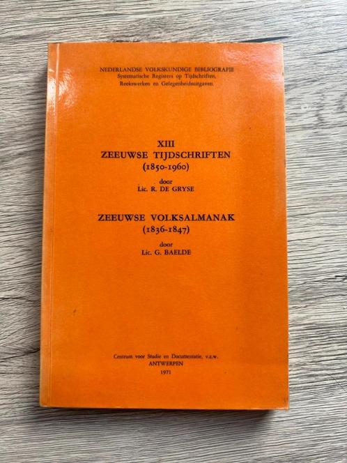 (ZEEUWS-VLAANDEREN VOLKSKUNDE) Zeeuwse tijdschriften (1850-1, Boeken, Geschiedenis | Stad en Regio, Gelezen, Ophalen of Verzenden