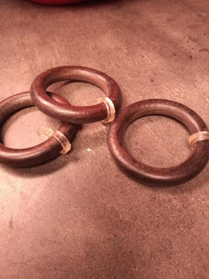 Diverse sets ringen voor gordijnen of gordijnen, Huis en Inrichting, Stoffering | Gordijnen en Lamellen, Bruin, Zwart