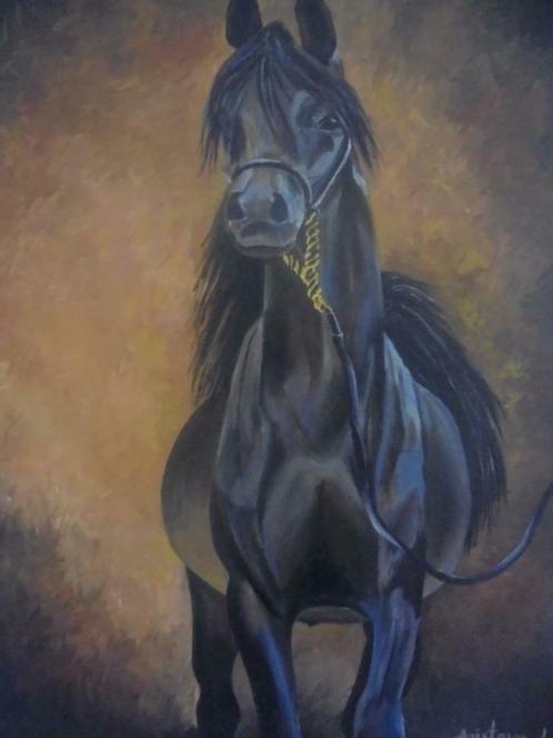 faire peindre un portrait de cheval à la peinture à l'huile, Antiquités & Art, Art | Peinture | Classique, Enlèvement ou Envoi