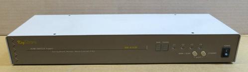 PS2 4-poorts 4-kanaals Keyshare KVM-switch MK-41KM, Computers en Software, Routers en Modems, Gebruikt, Ophalen of Verzenden