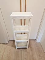 Ikea - Vesken - Étagère en plastique blanc, Enlèvement ou Envoi, Utilisé