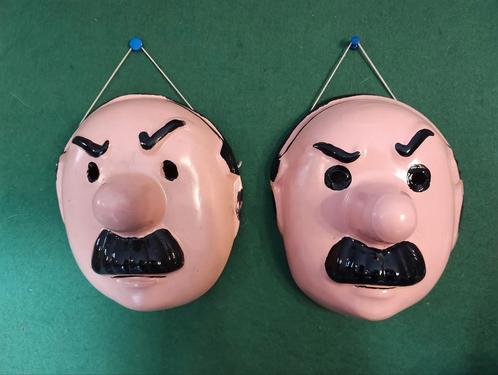 maskers kuifje herge ; jaren 50 , janssen en jansen, Verzamelen, Stripfiguren, Zo goed als nieuw, Gebruiksvoorwerp, Kuifje, Ophalen of Verzenden