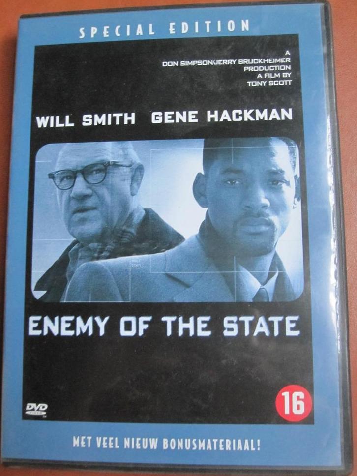 Enemy of the State (1998), Cd's en Dvd's, Dvd's | Thrillers en Misdaad, Zo goed als nieuw, Actiethriller, Vanaf 16 jaar, Ophalen of Verzenden
