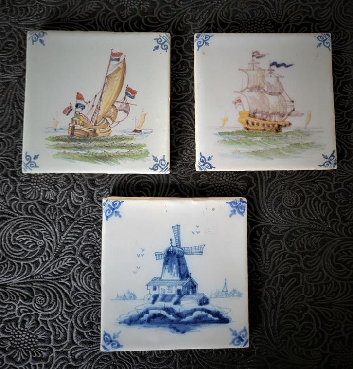 10 Delftse tegels, Antiek en Kunst, Antiek | Keramiek en Aardewerk, Ophalen of Verzenden