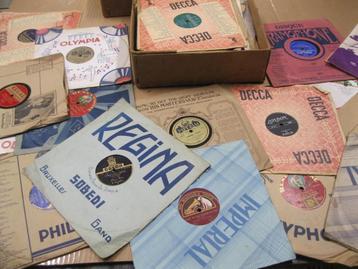 Disques 78 tours (43 pièces), Enlèvement ou Envoi, Utilisé, CD ou Disque