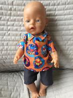 171. Babyborn: Nieuw oranje piraten hemdje met broekje, Baby Pop, Enlèvement ou Envoi, Neuf