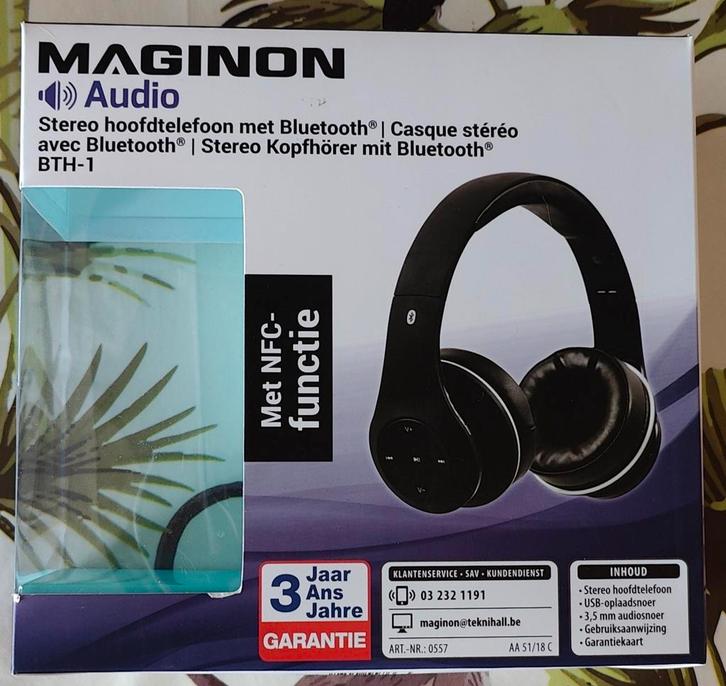 écouteurs Bluetooth, TV, Hi-fi & Vidéo, Casques audio, Comme neuf, Circum-aural, Autres marques, Bluetooth, Enlèvement ou Envoi