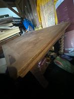 Uitschuifbare houten tafel, Huis en Inrichting, Tafels | Eettafels, Ophalen, Gebruikt