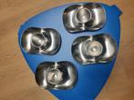 Design eierdopjes WMF Cromargan Germany stainless steel, Huis en Inrichting, Keuken | Servies, Overige materialen, Overige typen