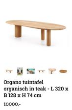 NIEUW!! Tuintafel teak Exterioo + stoelen, Ophalen, Nieuw, Ovaal, Teakhout