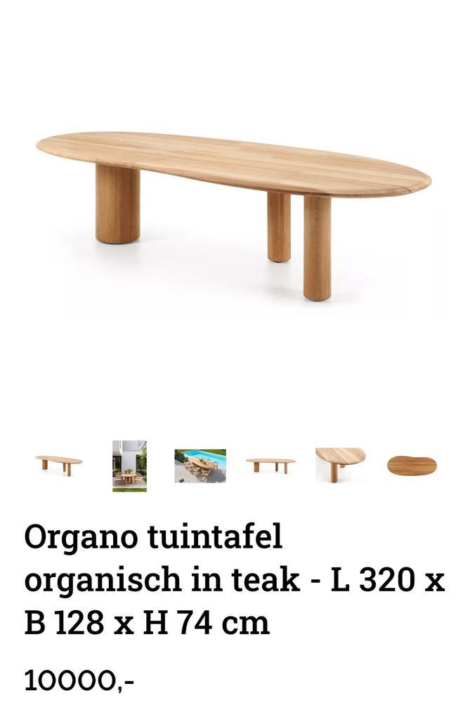 NIEUW!! Tuintafel teak Exterioo + stoelen, Tuin en Terras, Tuintafels, Nieuw, Ovaal, Teakhout, Ophalen