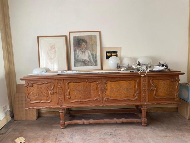 Bretoense buffetkast in massieve eik, Antiek en Kunst, Antiek | Meubels | Kasten, Ophalen