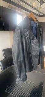 Zwarte lederen jacket van Massimo Dutti, Ophalen, Maat 52/54 (L), Zwart, Zo goed als nieuw