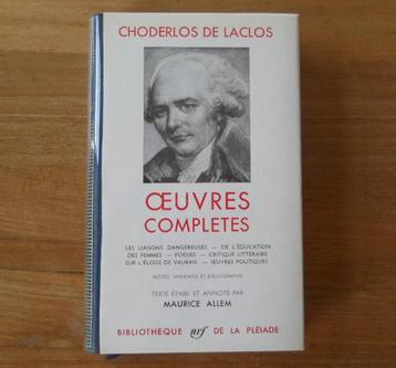 Choderlos de Laclos - Oeuvres complètes ( Pléiade , 1951 ) 