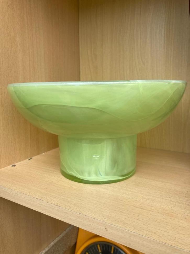 Prachtige oude glazen bloempot, Antiek en Kunst, Antiek | Glaswerk en Kristal, Ophalen of Verzenden